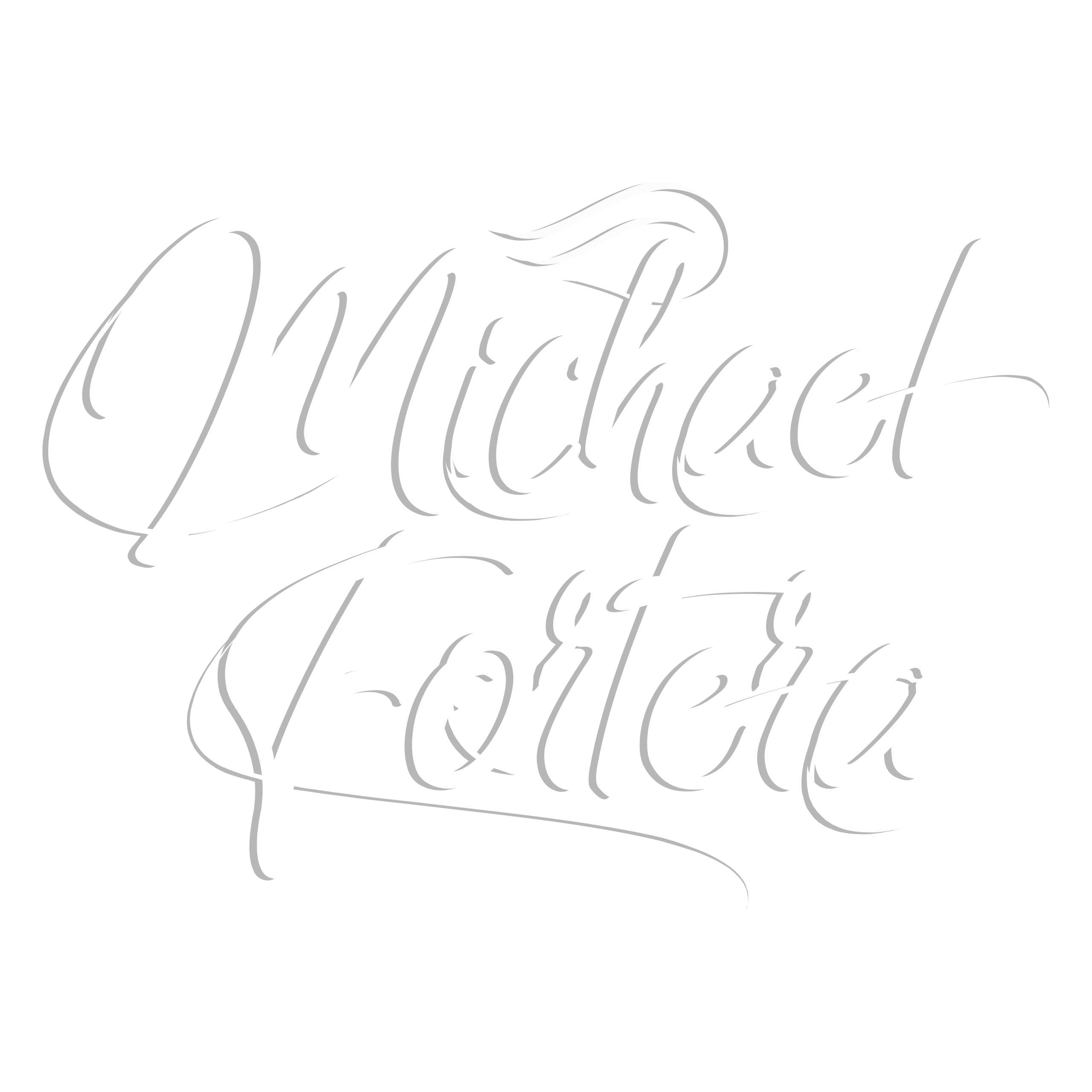 Michael Fortera Logo (SHADOW WHITE)